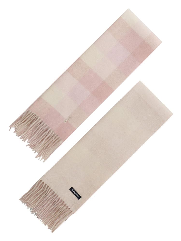 

Muffler Venus Reversible Muffler x 4219616 4219616 Ivory F [East Boy] Check Plain/Champagne Goddess