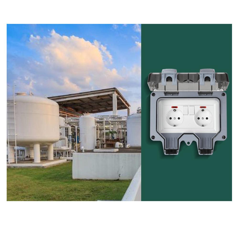 EU Type Socket Waterproof Socket Precision-engineered Sealing Snap-fit Cover Flame-retardant Material For Garden Tools