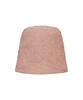 Bajal Embossed Long Label Drop Bucket Hat Pink