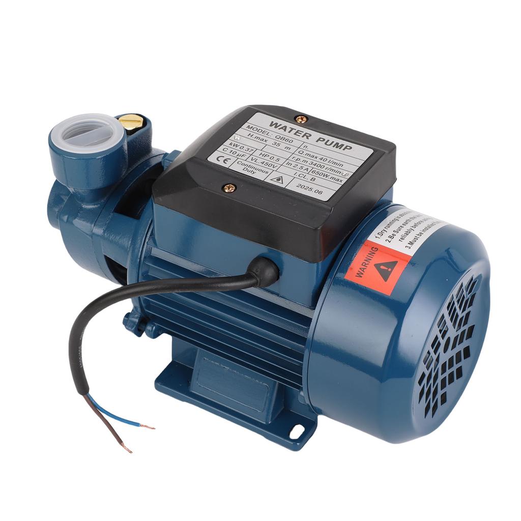Bomba de Agua Solar 650W 3400rpm 35m de Altura 1in Salida Impulsora de Presión 40L min Bomba Centrífuga