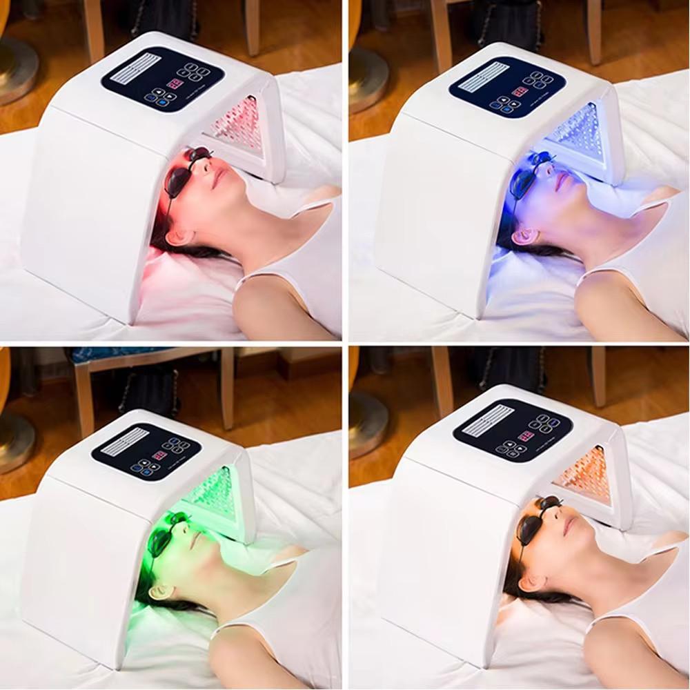 PDT 7 Color LED Photon Therapy Facial PDT LED Light Therapy Whitening and Rejuvenation Beauty Machine Photon Skin Rejuvenation and Acne Removal