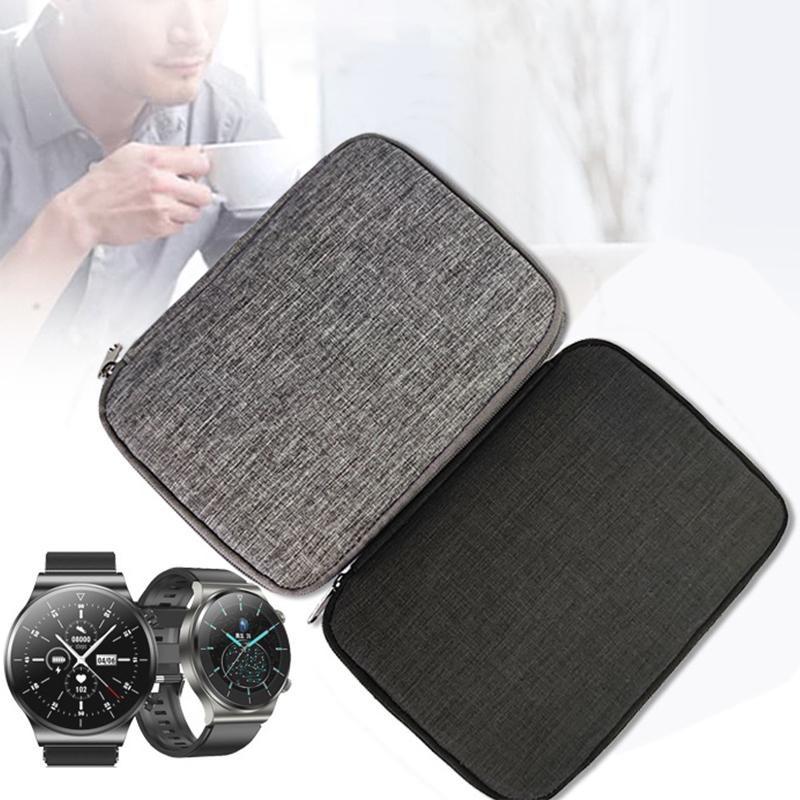 Smart Watch Band Organizer,Nylon Waterproof Watch Bands Storage Bag,Portable Electronics Travel Watch Straps Carrying Case Pouch