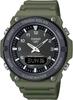 CASIO Standard Tough Solar Analog-Digital Quartz Watch AQ-S820W-3BV Men's Military Green Black Reverse LCD Overseas Model