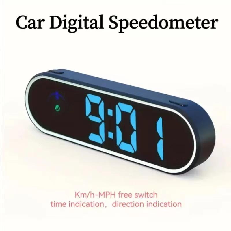 Car Head Up Display Gps Digital Speedometer With Colorful Led Display Clock & Function Overspeed Alarm For Car Truck Suv Rv