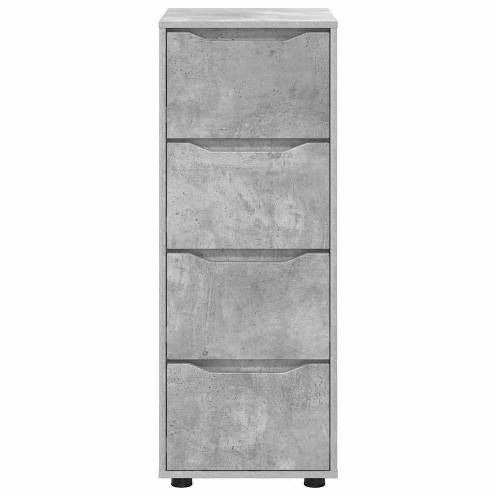 Storage Cabinet Concrete Grey 40 x 48 x 105 cm Engineered Wood
