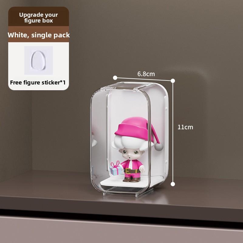 Blind Box Storage Display Stand Desktop Bubble Mart Display Cabinet Transparent Dust-proof Doll Figurine Storage Box