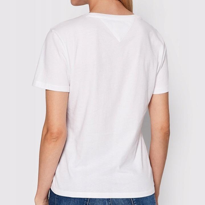 Tommy Jeans t-shirt koszulka damska Regular Fit biała DW0DW14616-YBR S