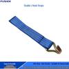 1.5" High-Strength Polyester Tie-Down Strap with Double Hook Ratchet for Cargo Securing