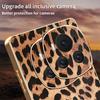 For Honor Magic6 5G Case Leopard Print PU Leather Coated PC+TPU Electroplating Phone Cover