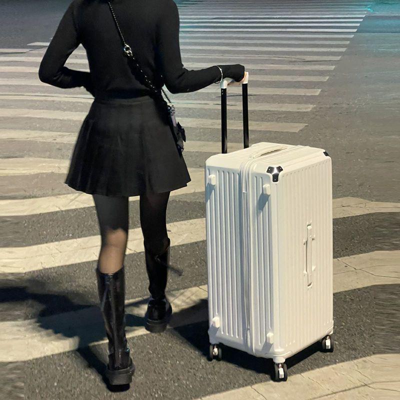 2025 Large 80-Inch Durable Trolley Case with 24-Inch Capacity, Unisex Design, Password Lock Suitcase