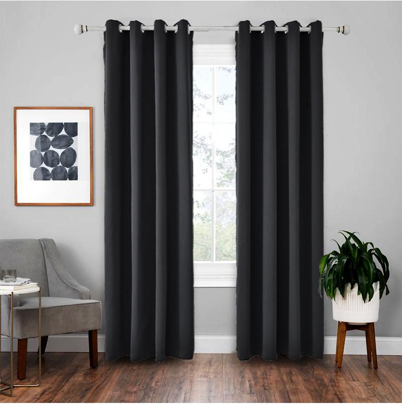 Low Price Drive Dnu High Precision Finished Curtains Blackout Insulation Curtains Solid Color Curtains