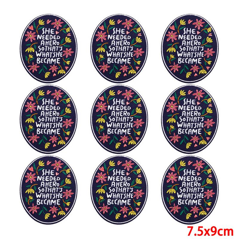 10 pezzi/lotto toppa da ricamo all'ingrosso termoadesiva sulle toppe per abbigliamento toppe su vestiti giacche decorazioni applique forniture per cucire