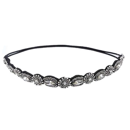 Beaded Elastic Headband Pull-free Hair Exquisite Craftmanship Hair Accessories Elastic Rhinestone Beaded Women Headbands for Girl