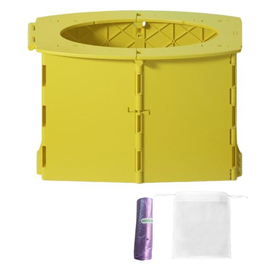 Portable Potty Seat Foldable Design One-Step Setup Kids Toilet Seat with Cleaning Bags Supports Up to 50KG Potty Chair