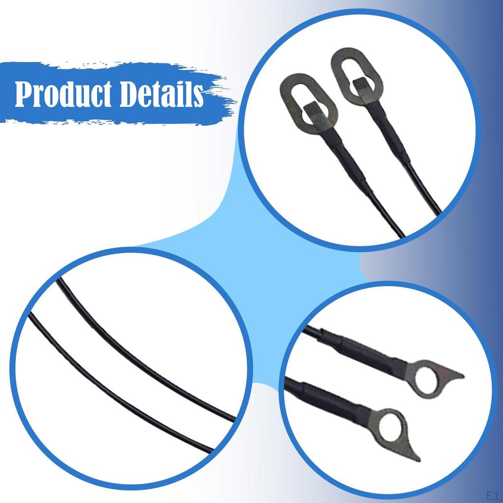 2Pcs Tailgate Replacement Easy To Install High Performance Auto Parts Rear Support Cable Straps for