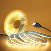 Fita de LED COB USB DC 5V Luz de Tira de LED Branca Branca Quente Fita de Iluminação de Fundo de TV Lâmpada de Decoração para Casa Luz de Fio de LED 1- 5m