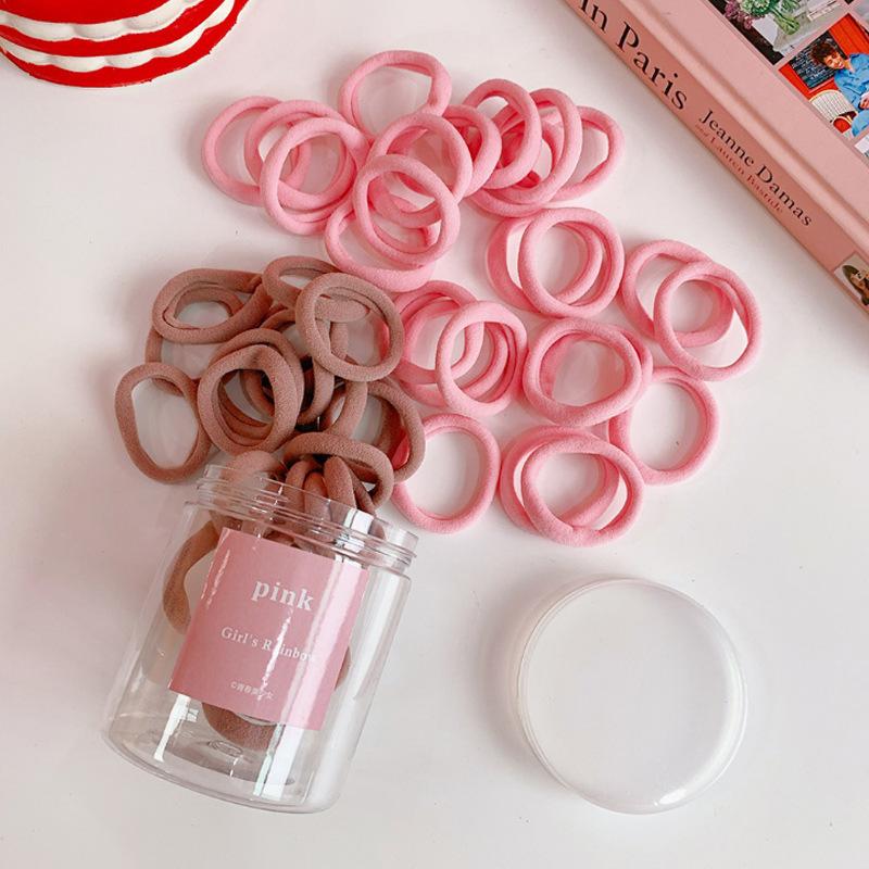 Color Disposable Rubber Band Children Do Not Hurt Hair Headband Girls Baby Tie Small Tweet Rubber Band High Elastic Hair Accessories