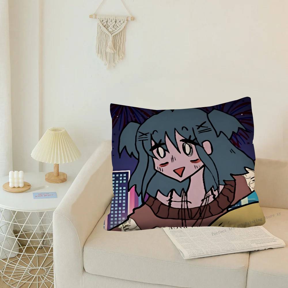 1Pc L-Laceys Games Cool Cute Pillow Case Fashion Square Pillowcase Bedroom Sofa Room Ins Decoration Leisure