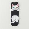 Women's Cute Cartoon Cat Mid-Calf Socks Cotton Japanese Lucky Cat Fashion Socks