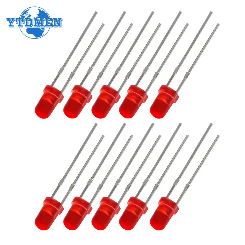 50/100 STÜCKE F3 Super Helle LED Diode 3MM Rote Leuchtdioden DIY Kit
