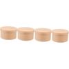 5 Pack Round Kraft Paper Cookie Boxes with Lids Cake Boxes Desserts Packaging Containers for Cupcakes, Candy,Muffin and Chocolate, 5.51x5.51x2.95