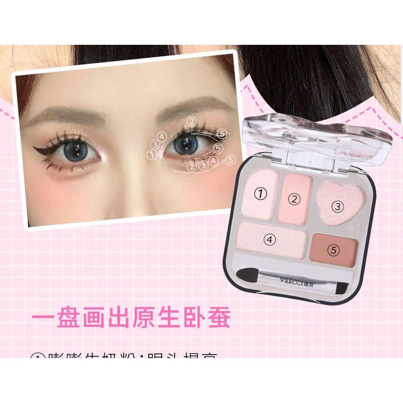 VEECCI - Shiny Vibrant Aegyo-Sal & Eyeshadow Palette - 2 Types