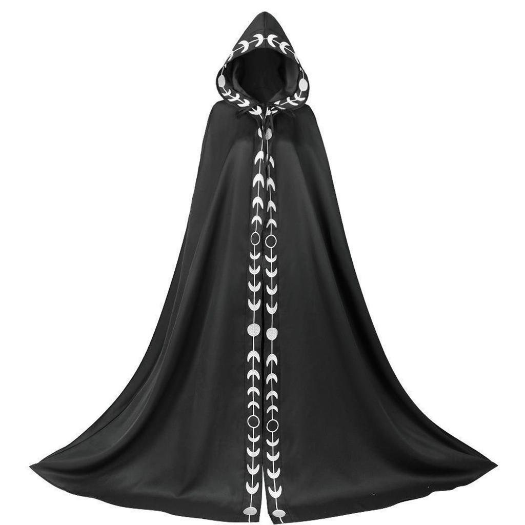 Fancy Dresses Party Wizard Witch Mantle Magician Outfit Cloak Halloween Women Men Cape Vampires Robe Cosplays Costumes