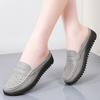 Women Soft Mules Loafers Slip on Casual Elegant Summer Slippers Breathable Leather Sandals Black Moccasin Shoes for Mother