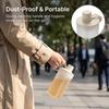 Plastic Water Bottle Tumbler For Kids Students Leak-proof Straw Water Cup Clear Portable Cold And Hot Drinking Cup With Handle