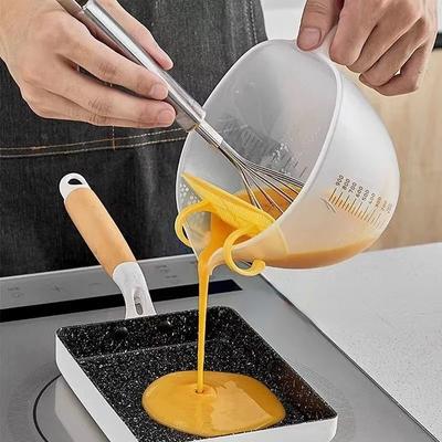 2023 Transparente Skala Messbecher Filter Küche Kochen Backen Werkzeug für Waschen Reis Küche Zubehör