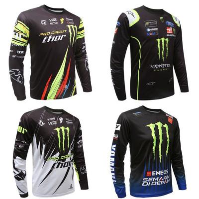 Men Women Cycling Jersey Long Sleeve Quick Dry Mountain Bike Riding Shirt Breathable Mesh Sportswear