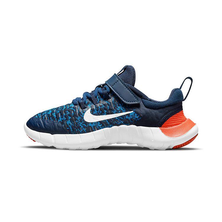 Nike Free RN 2021 Low Top Kids Running Shoes Kids Sneakers Blue Orange CZ3996-410