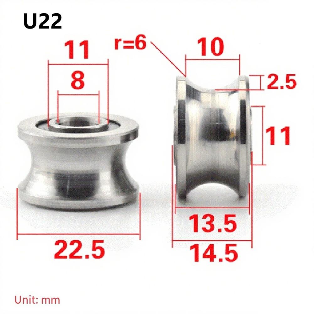 Communication Devices Sliding Rollers Bearing Track Pulley Bearing