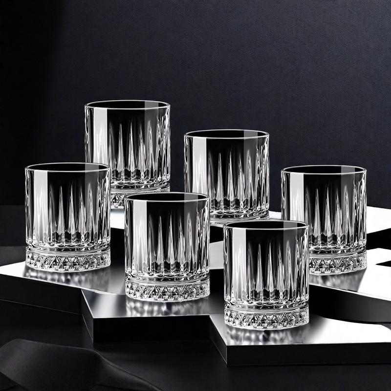 

A Set of 6 Small Cups for White Spirits High-end and Light Luxury One Sip Cups Small Cups for Foreign Wine Beer and Spirits Cups 6PCS