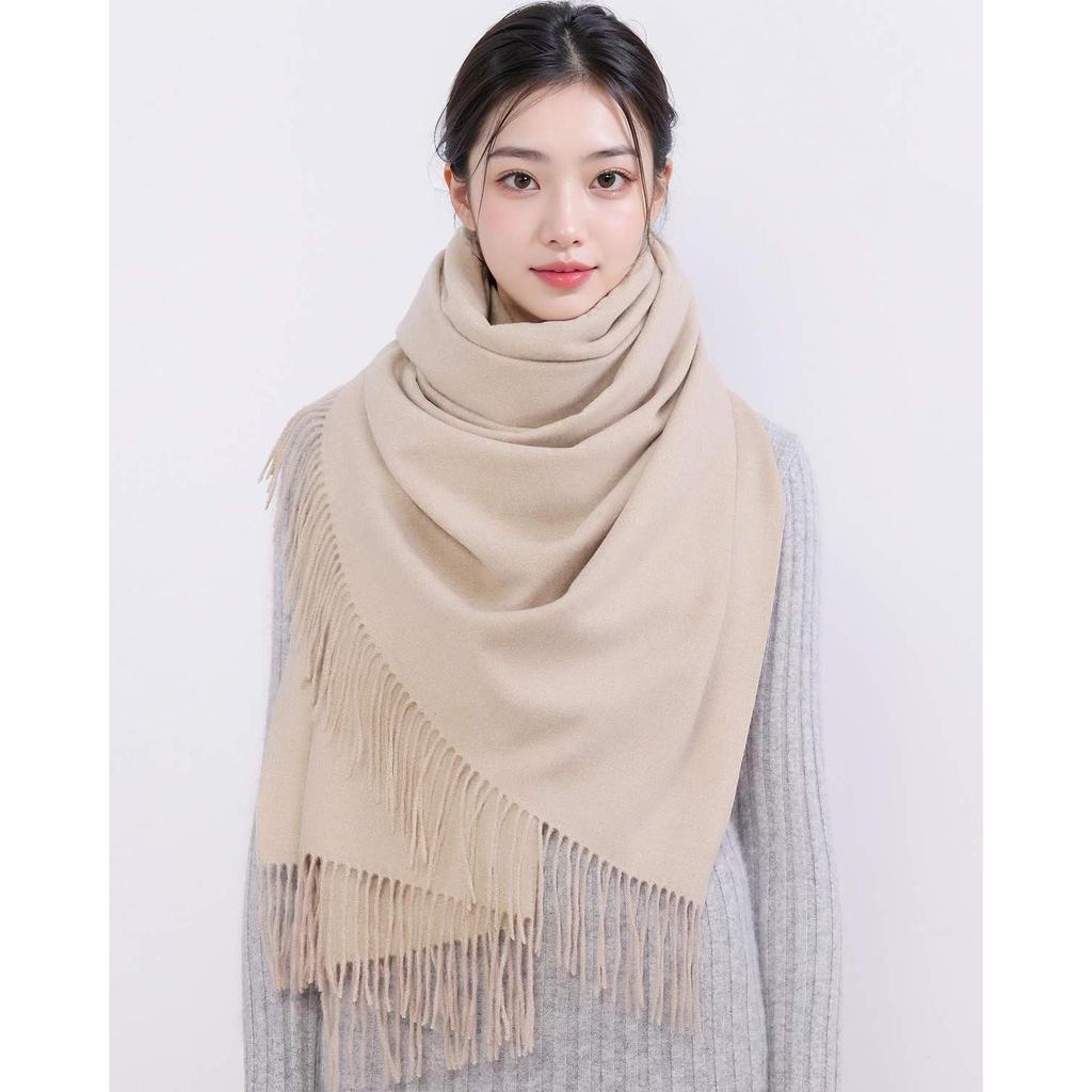 Used Ships within 24 hours! Christmas gift, birthday gift, plain, wedding, large stole, scarf for women [RIIQIICHY]