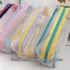 Mesh Pencil Case Multilayer Pen Box Simple Stationery Storage Bags  Student