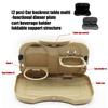 Folding Auto Seat Back Table With Snack Tray Drink Storage Space Saving Design Quick Installation Car Organizers