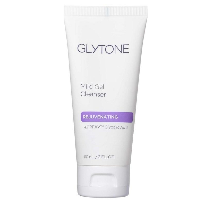 Glytone Mild Gel Exfoliating Cleanser Pure Glycolic Acid Face Wash Unscented Facial Scrub for Skin Moisturizing 2 fl oz, 59.14ml, 1 set
