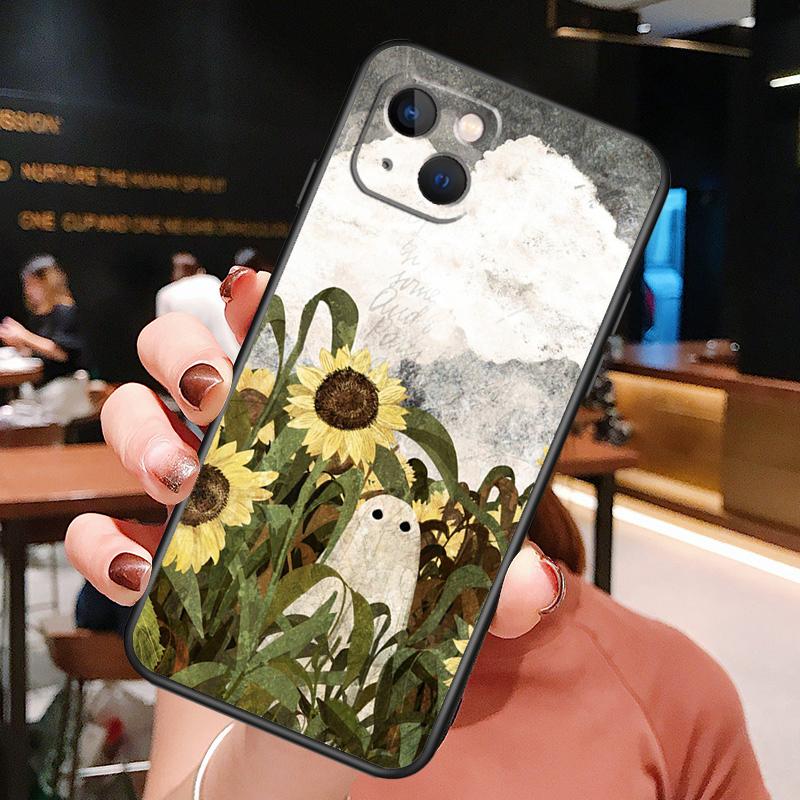 Beautiful Yellow Sunflower Phone Case For iPhone 16 Pro Max 15 13 12 11 14 Pro Max Plus 12 13 Mini XR 16e Funda Cover