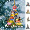 Acrylic Book Christmas Tree Pendant 2D Parrot  Christmas Tree Ornaments  Home