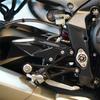 Foot Pedal Heel Guard Plates For Triumph Street Triple 765R 765RS 2016-2024 Motorcycle Decoration Parts A
