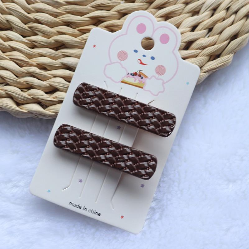 Wave Pattern Lace Duckbill Hair Clip - Sweet Side Bangs Headdress for Women
