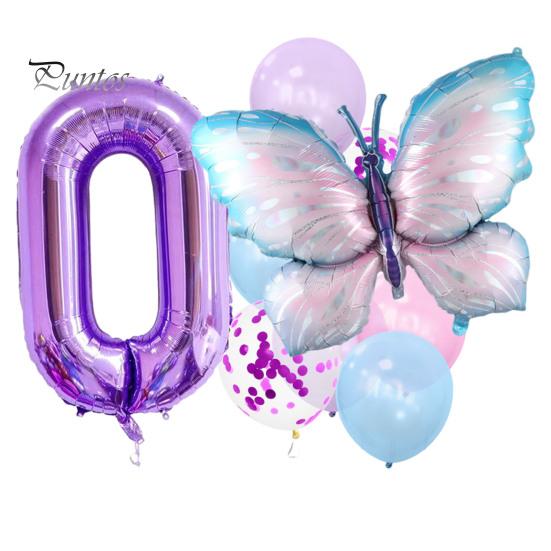 Decorazioni Compleanno 6 Anni Farfalle Viola – Palloncini E Banner Per Festa Bambina