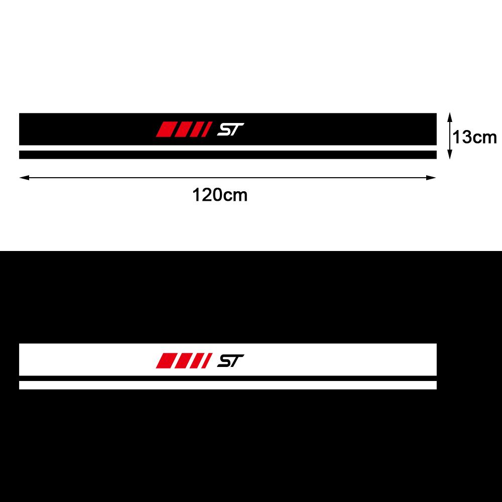 

For Ford Focus Fiesta Ranger Mondeo Mustang Kuga Smax ST Edge Car Logo Engine Hood Bonnet Sticker Emblem Decor Auto Accessories Sliver White
