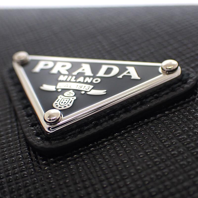 Prada 1MC110_QHH_F0632 Portcard negru Safiano Femei
