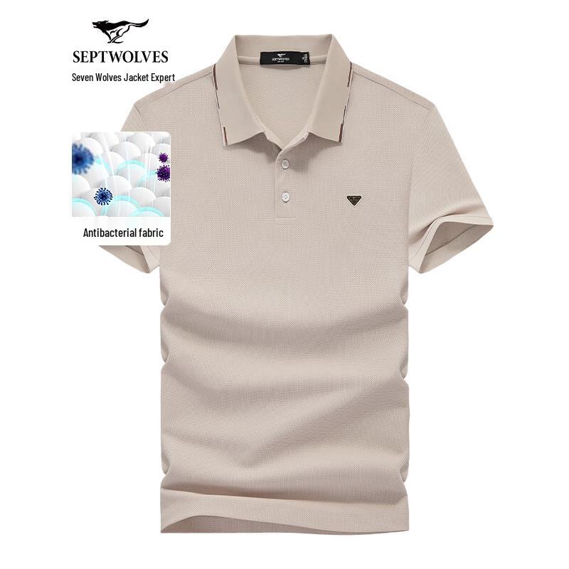 Septwolves Men's Business Casual Polo Shirt