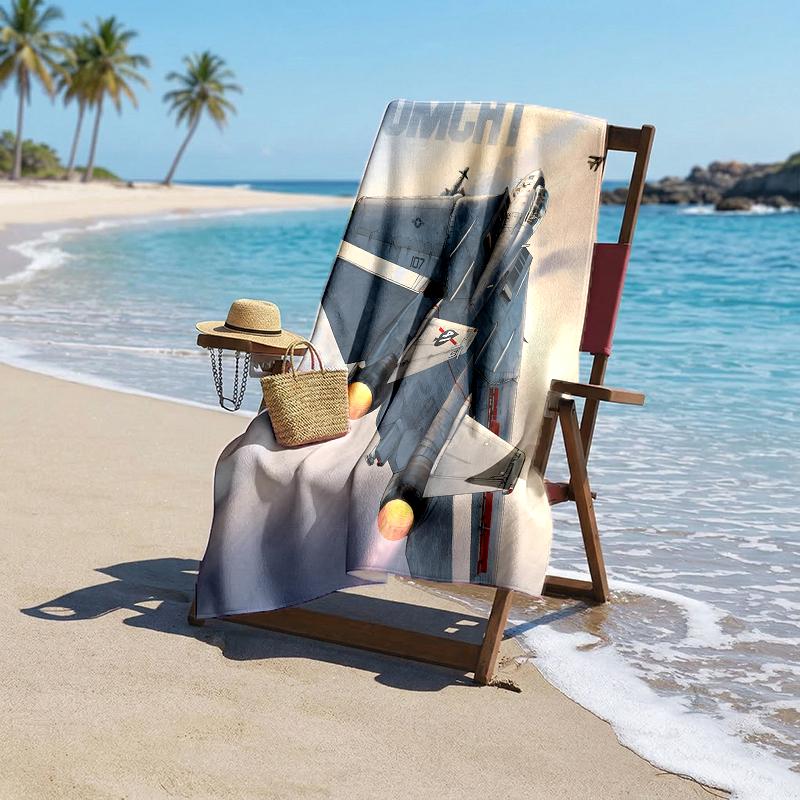 Tomcat Fashion Beach Towel: Ideal for Summer Adventures Soft, Absorbent and Quick Drying Suitable for Swimming and Bathing