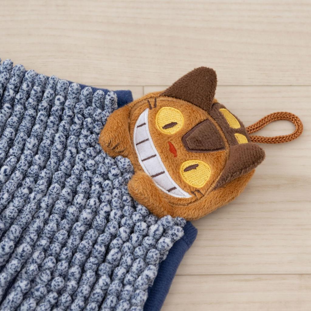 Senko My Neighbor Totoro Fluffy Cat Bus Bath 35 x 50 Navy 65609 Mat, Approx. cm, Blue, Absorbent, Quick-Drying Microfiber,