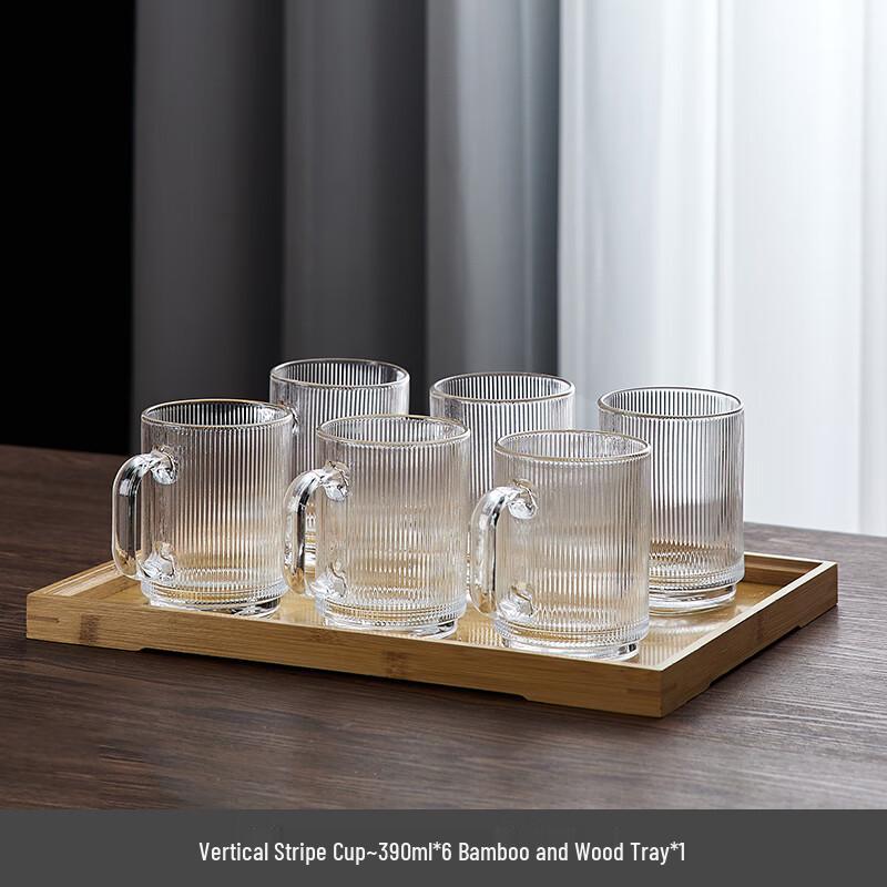 

Haofeng Glass Water Set with Bamboo Tray