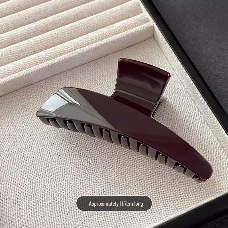 Korean Acrylic Large Hair Clip: Versatile Shark Clip for Women’s Buns